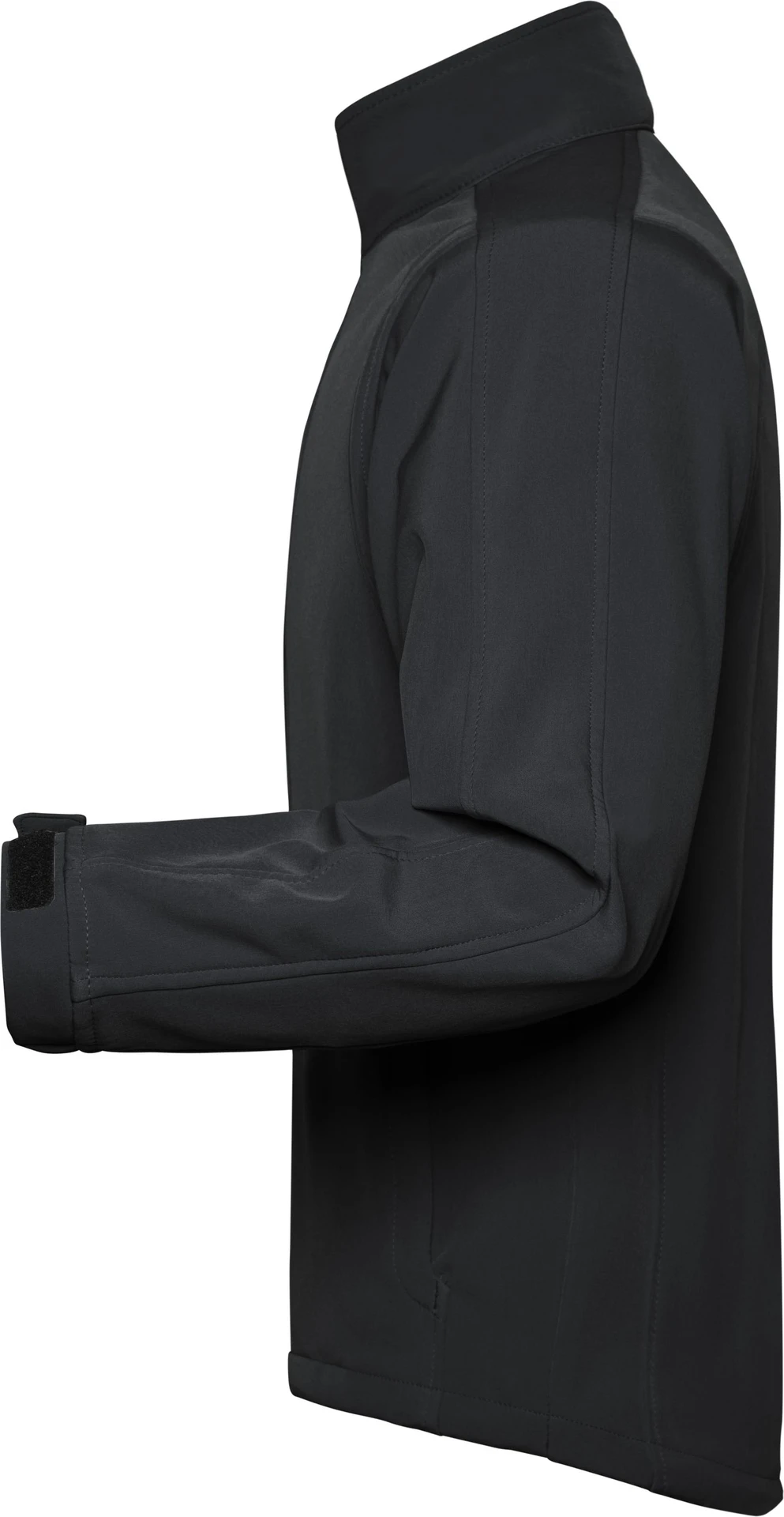 jn135-mens-softshell-jacket-black-left-4 James & Nicholson Men's Softshell Jacket (135)