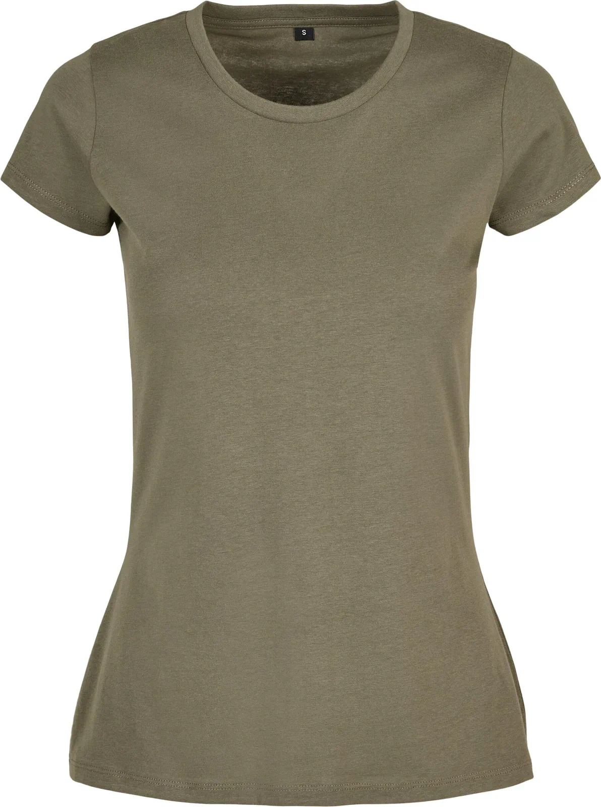 BYB-BB012-ladies-basic-t-shirt-olive-front-4 Build Your Brand Ladies Basic Tee