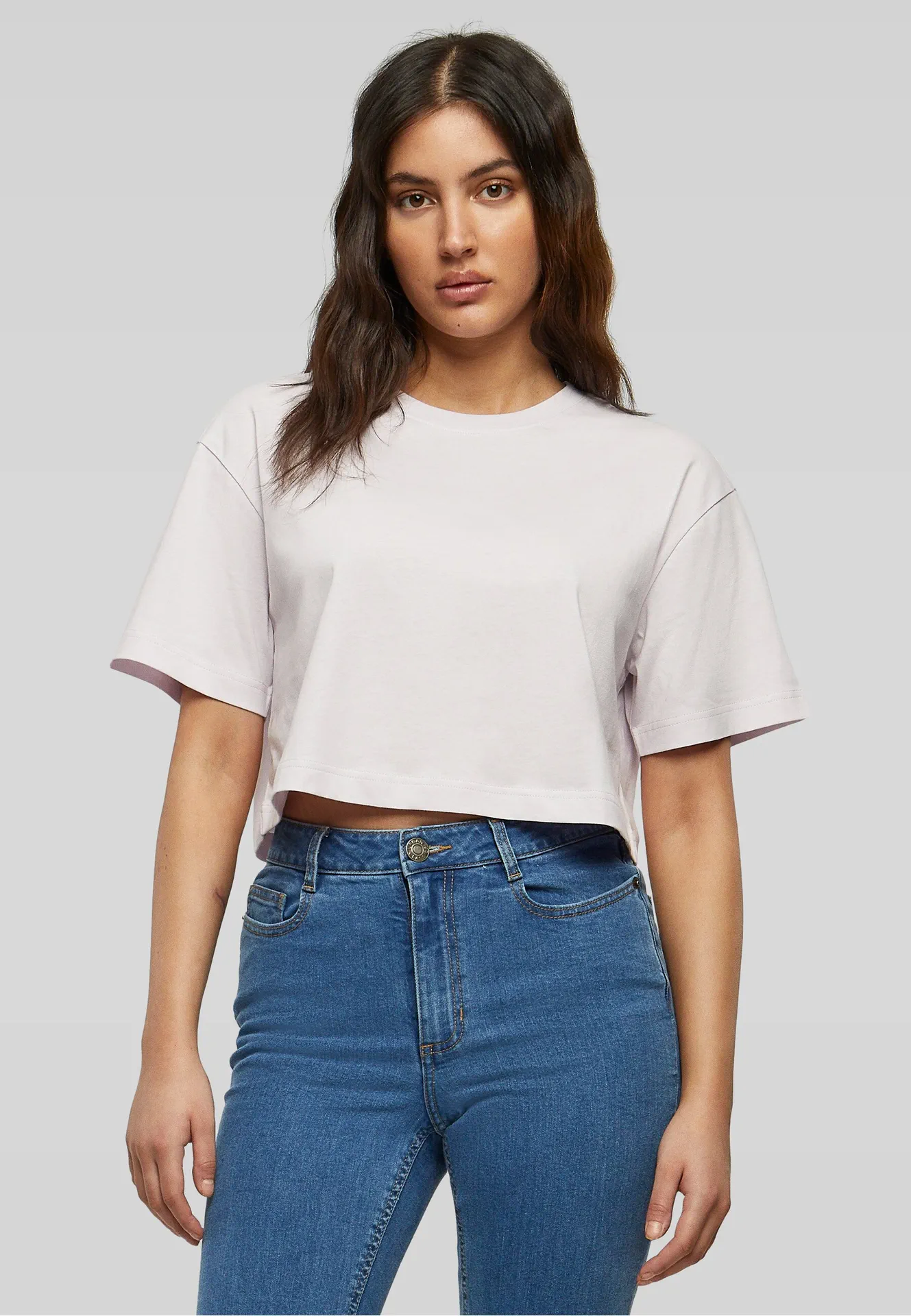 Build Your Brand Ladies Short Oversized Tee