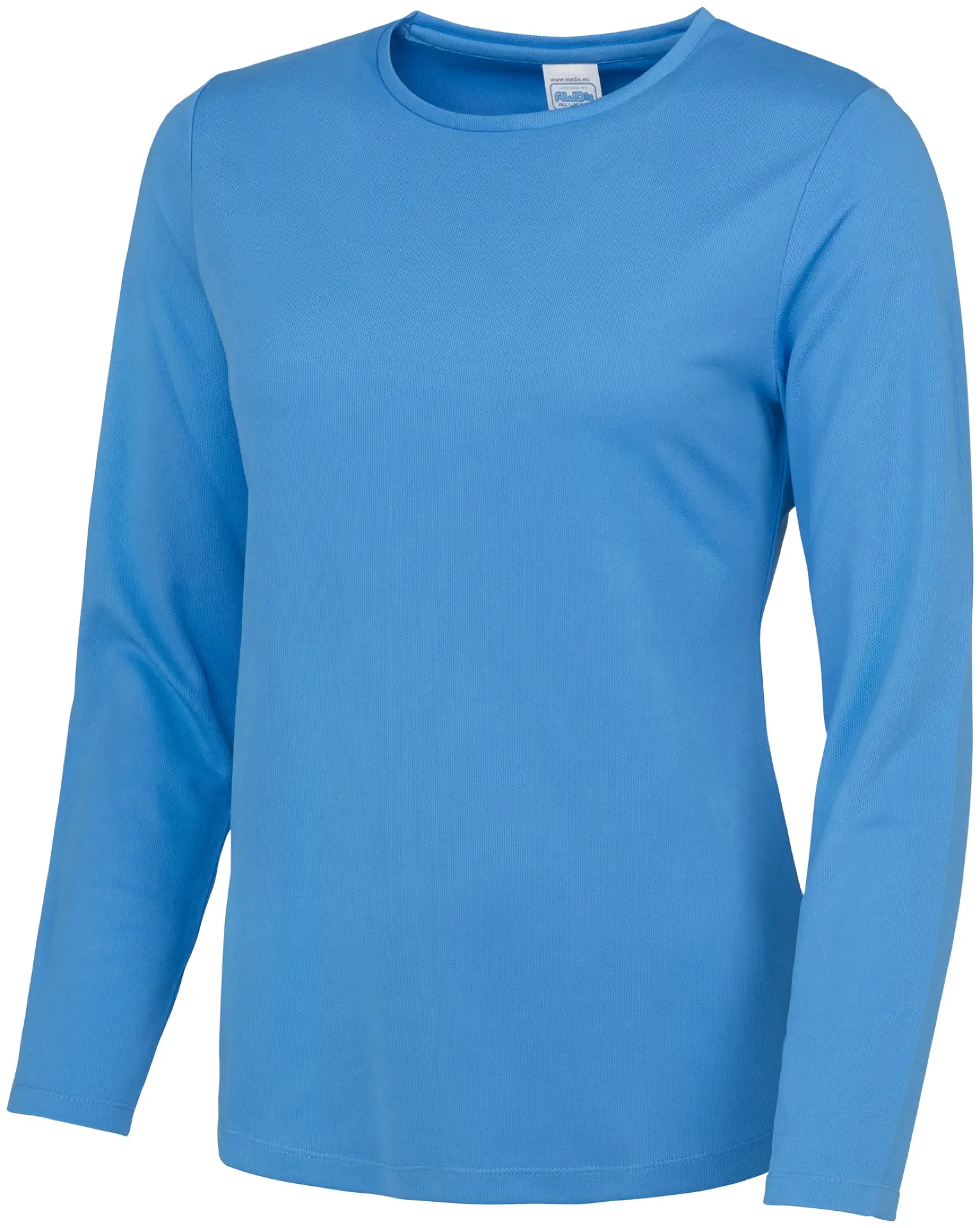 justcool-jc012-womens-long-sleeve-cool-t-shirt-sapphireblue-front-1 Just Cool Women's Long Sleeve Cool T