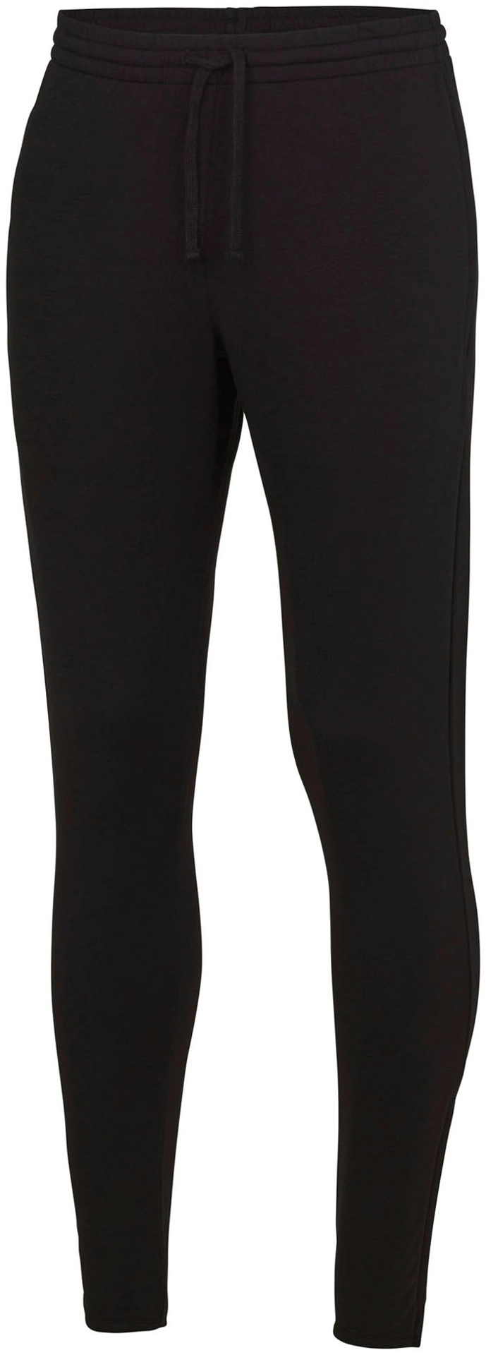 justcool-jc082-mens-cool-tapered-jogpant-jetblack-front-1 Just Cool Men's Cool Tapered Jogpant