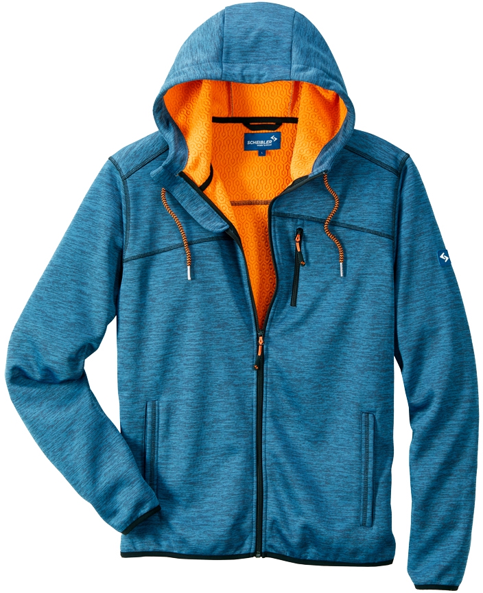 Scheibler Strick-Fleece-Hoodyjacke GOLDEGG