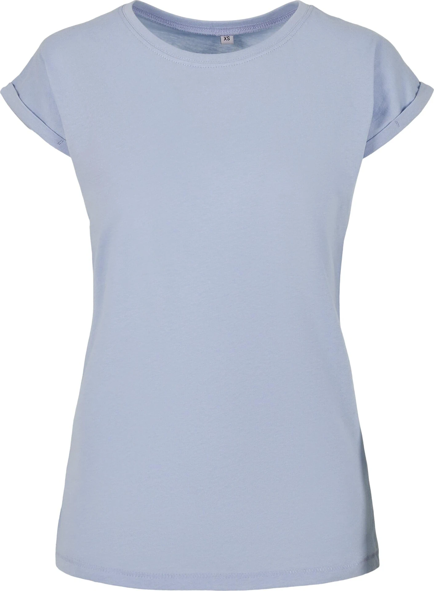 BYB-BY021-ladies-extended-shoulder-t-shirt-powderblue-front-4 Build Your Brand Ladies Extended Shoulder Tee