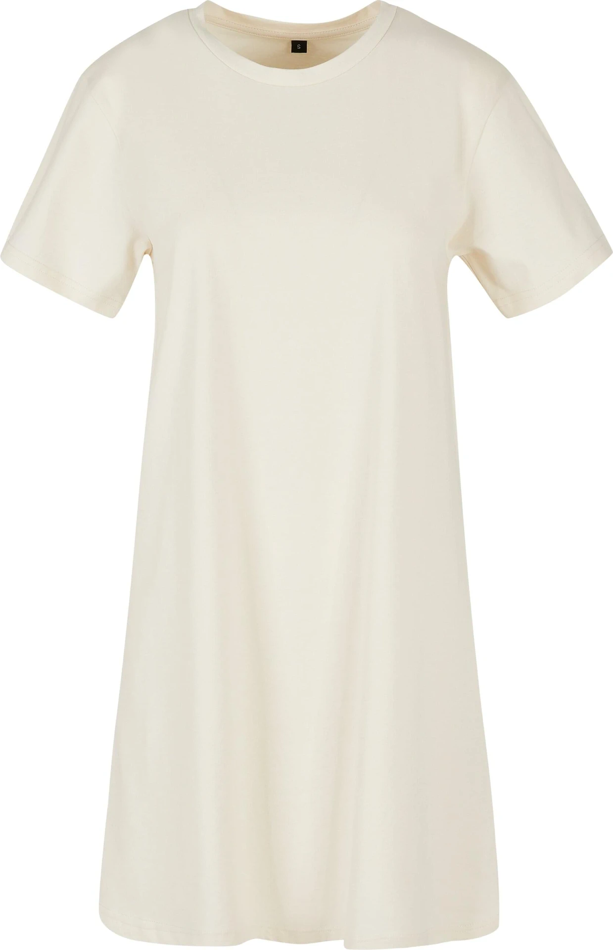 BYB-BY214-ladies-t-shirt-dress-whitesand-front-4 Build Your Brand Ladies Tee Dress