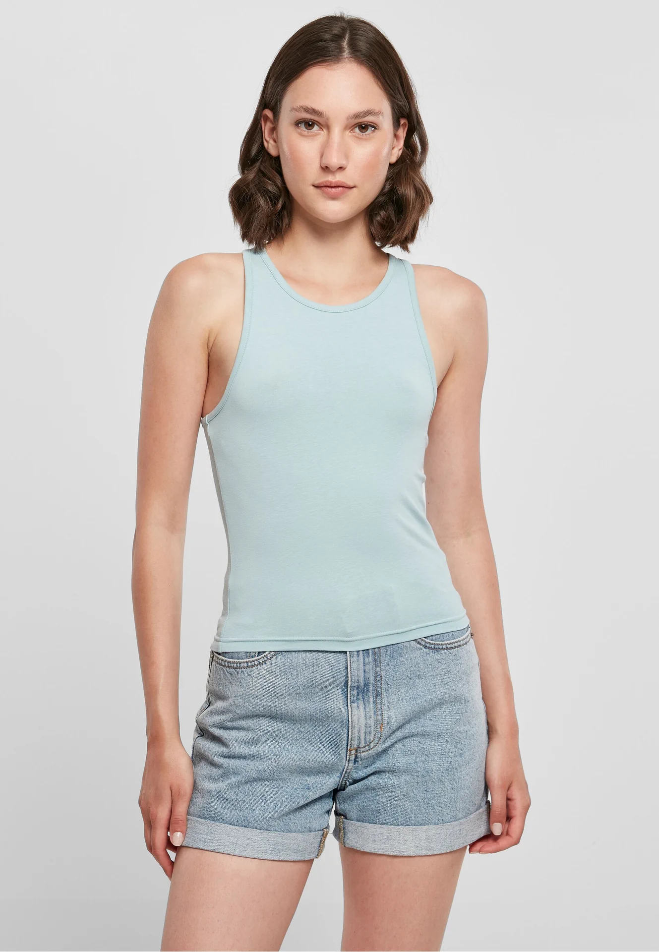 Build Your Brand Ladies Racer Back Top