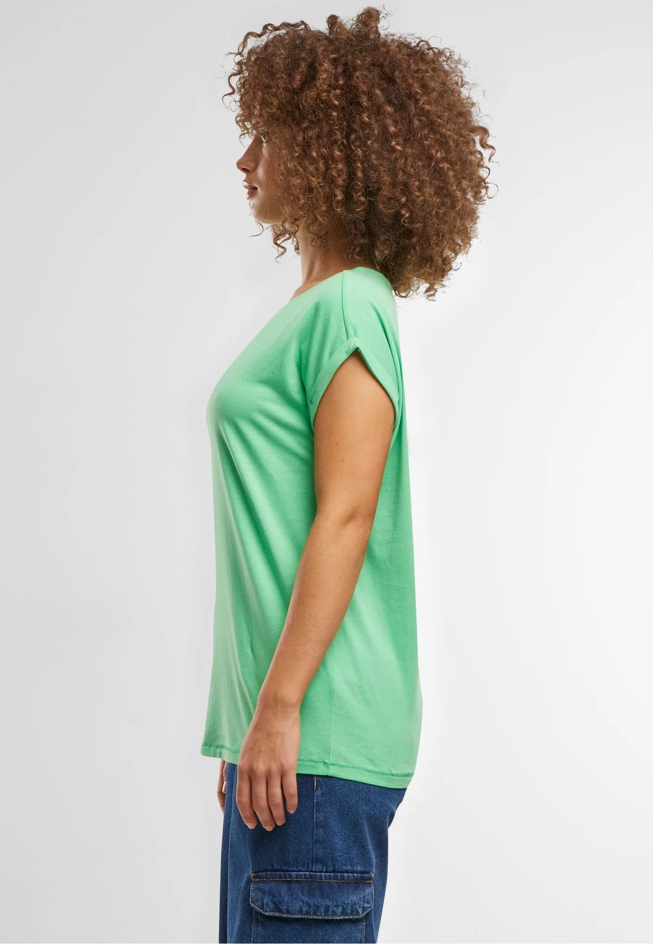 Build Your Brand Ladies Extended Shoulder Tee