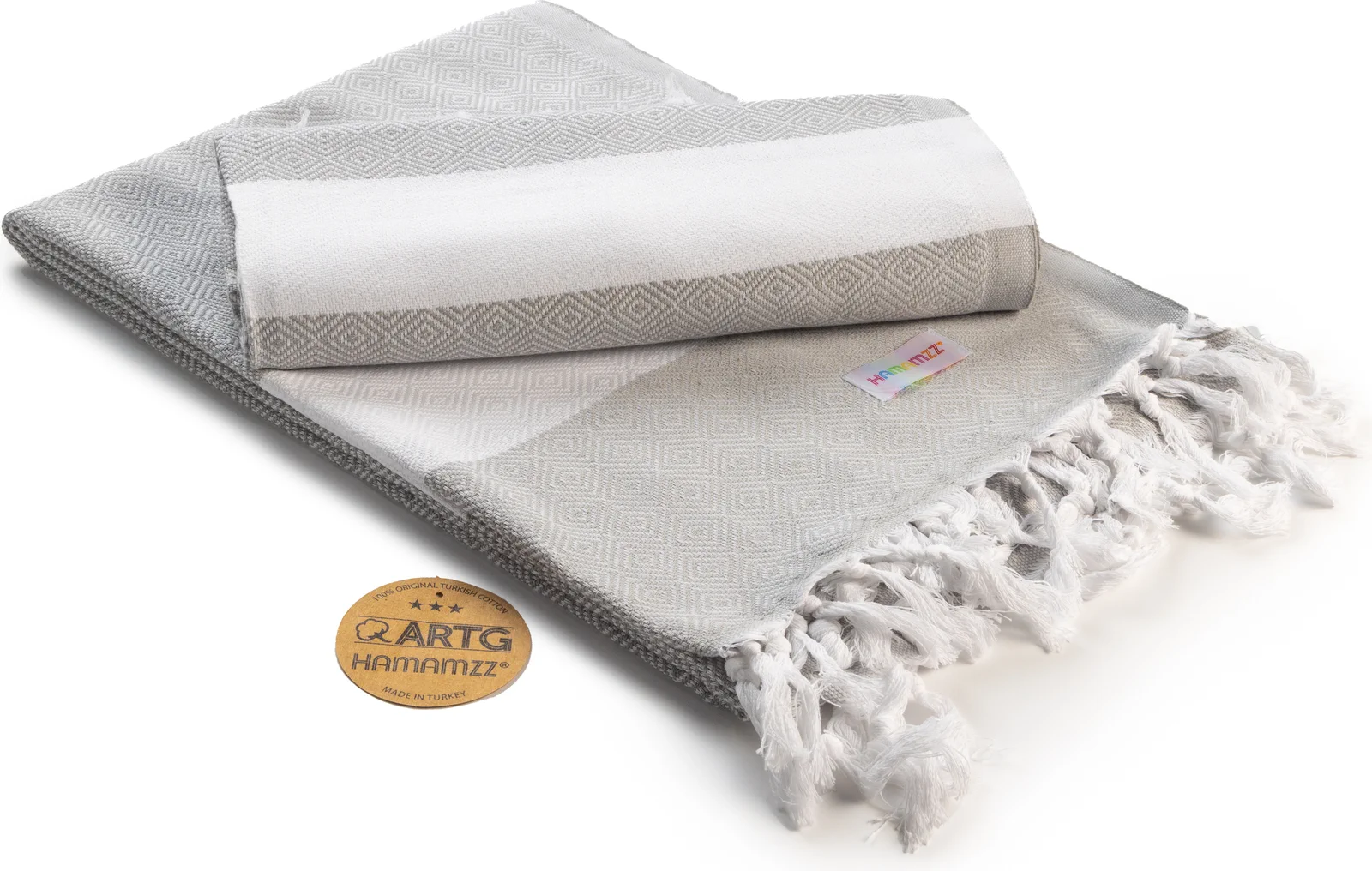 artg-ar056-hamamzz-marmaris-deluxe-towel-lightgrey-front-1 ARTG Hamamzz® Marmaris DeLuxe Towel