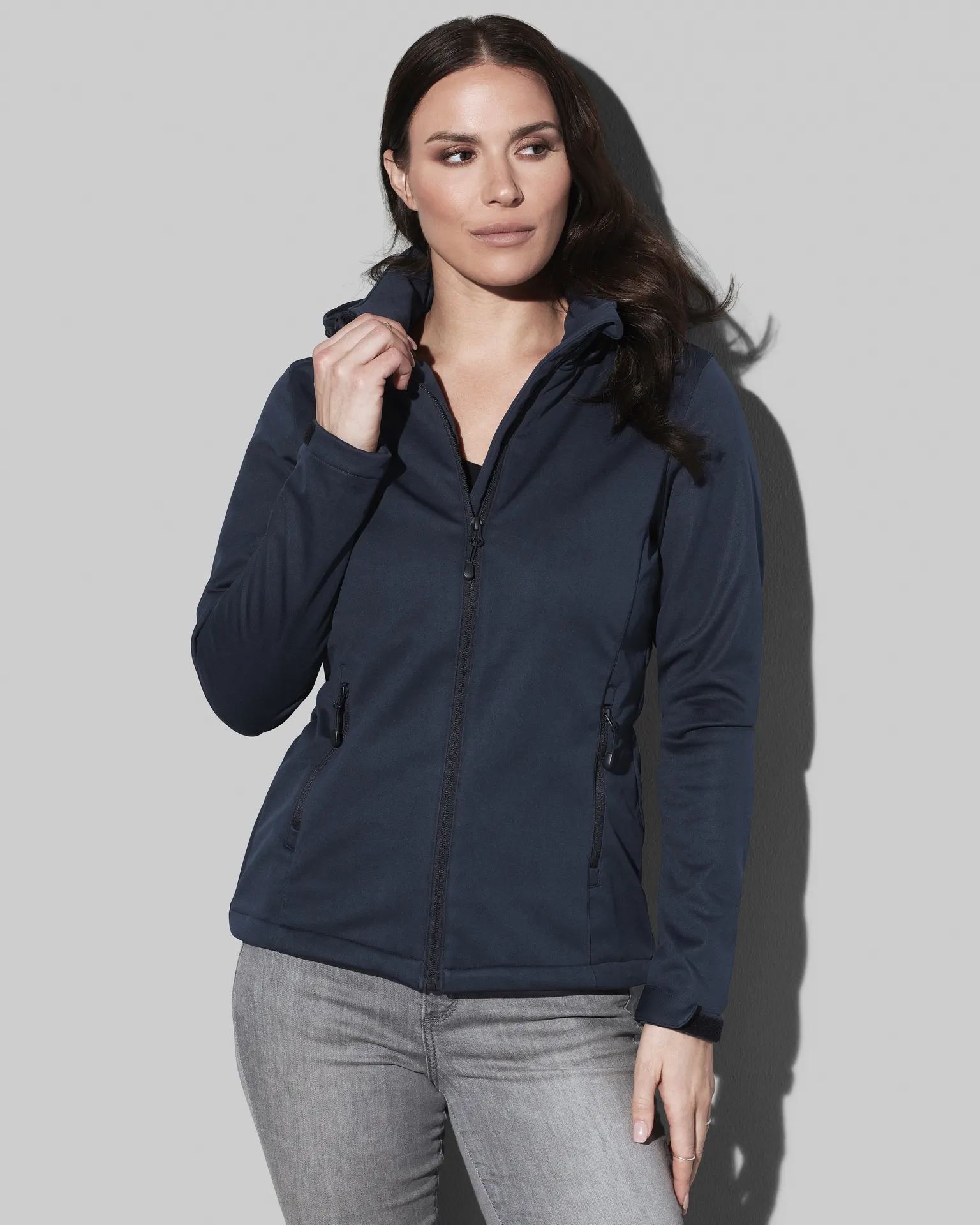stedman-st5540-softshell-jacket-lux-women-bluemidnight-model-1 Stedman Lux Softshell Jacket Women