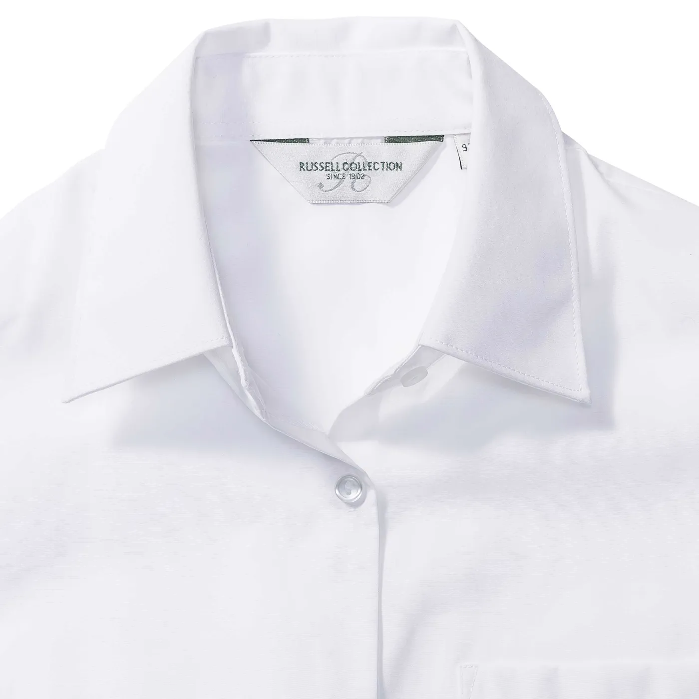 Russell Ladies Short Sleeve Polycotton Easy Care Poplin Shirt