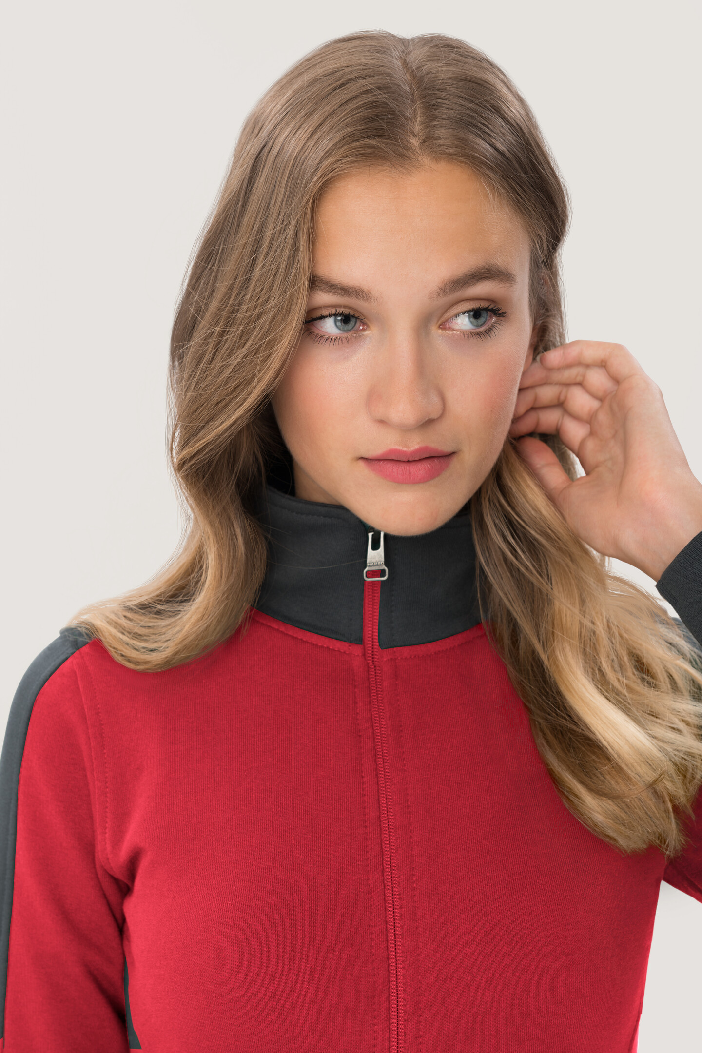 HAKRO Damen-Sweatjacke 277 Contrast Mikralinar® HAKRO Damen-Sweatjacke 277 Contrast Mikralinar®
