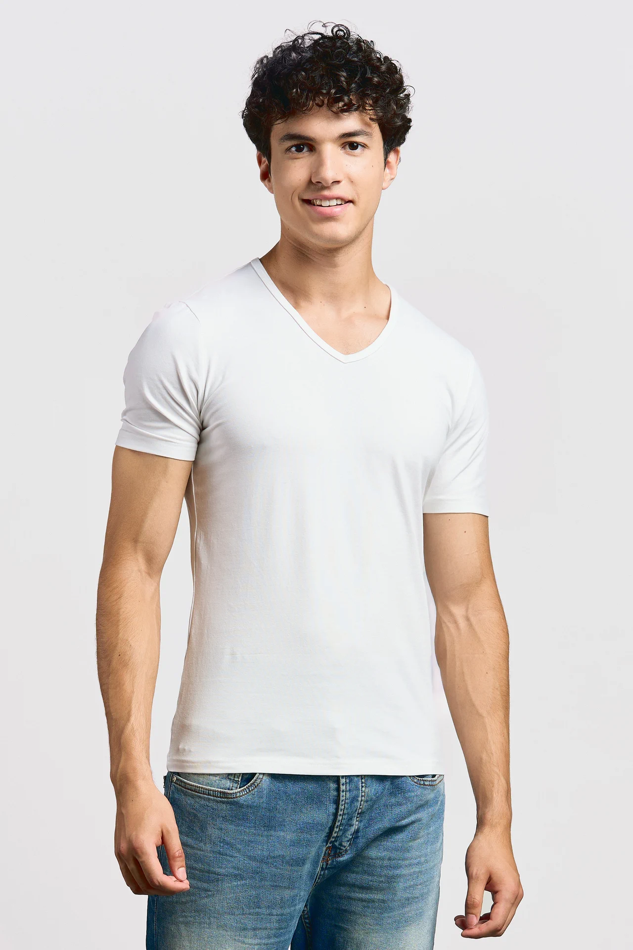 Promodoro Men's Slim Fit V-Neck-T