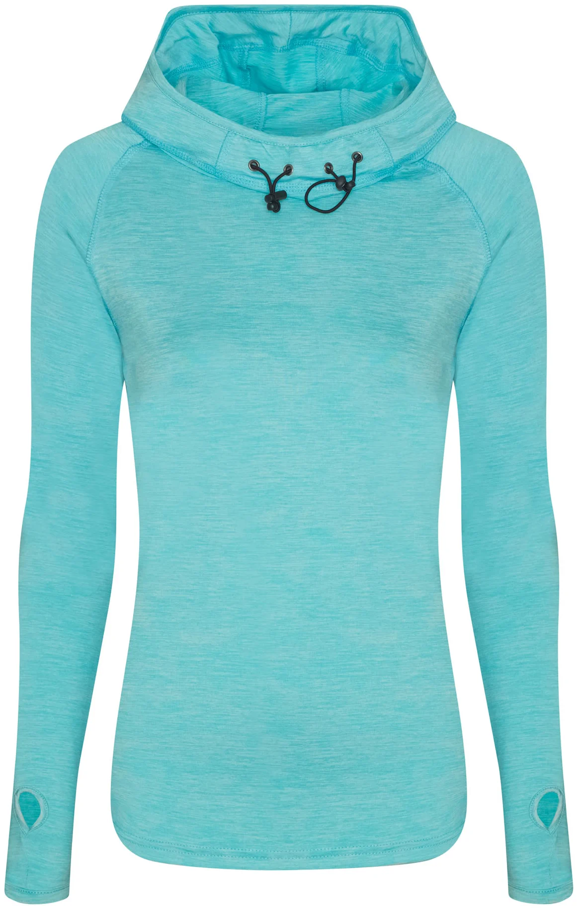justcool-jc038-womens-cool-cowl-neck-top-oceanmelange-front-1 Just Cool Women's Cool Cowl Neck Top