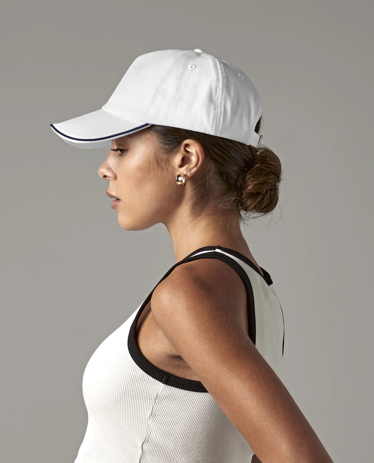 beechfield-b25c-authentic-5-panel-cap-piped-peak-model-0 Beechfield Authentic 5 Panel Cap - Piped Peak