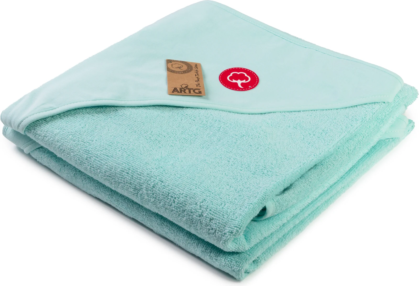 artg-ar732-print-me-baby-hooded-towel-mintgreen-front-1 ARTG PRINT-Me® Baby Hooded Towel