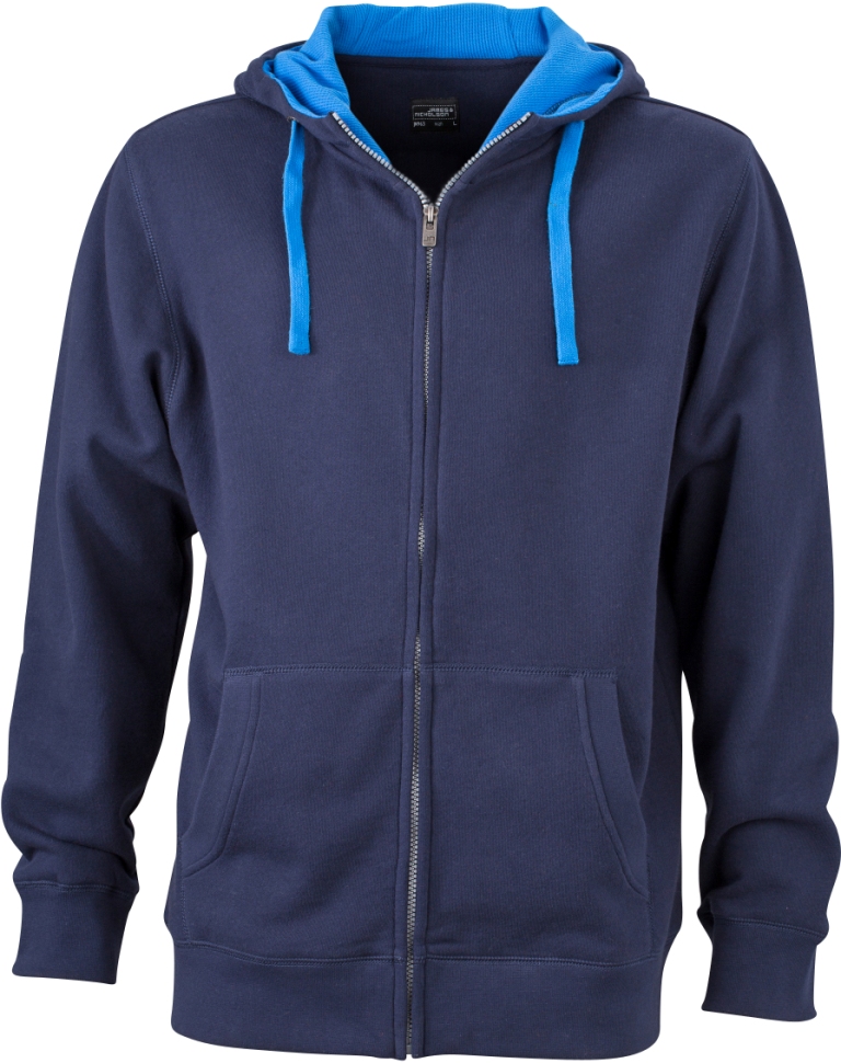 James & Nicholson Men's Lifestyle Zip-Hoody Sweat James & Nicholson Men's Lifestyle Zip-Hoody Sweat