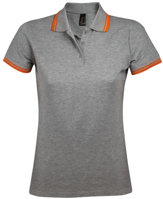 grey melange/orange