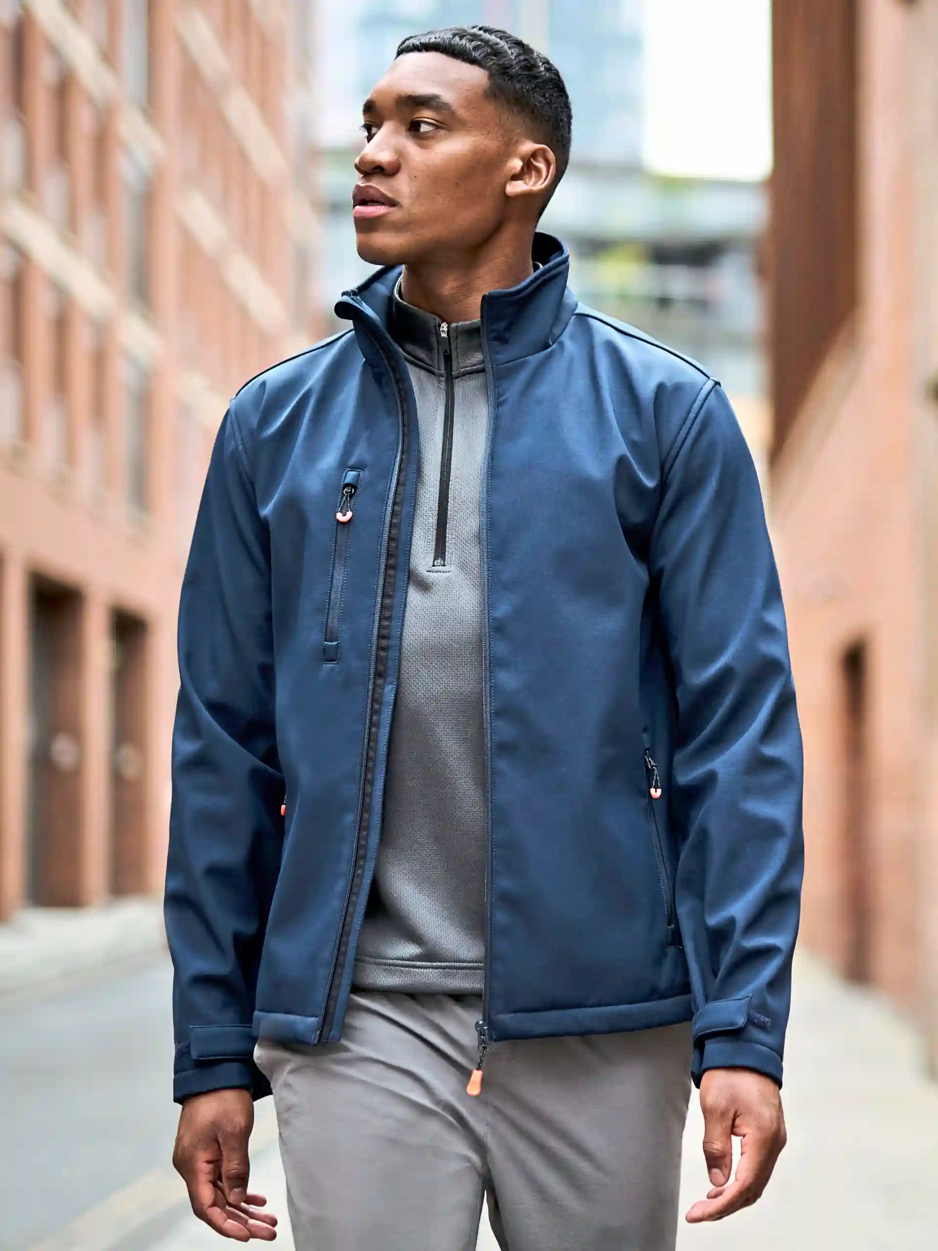 regatta-tra739-thermogen-powercell-5000-heated-softshell-jacket-navy-magma-orange-model-1 Regatta Thermogen Powercell 5000 Heated Softshell Jacket