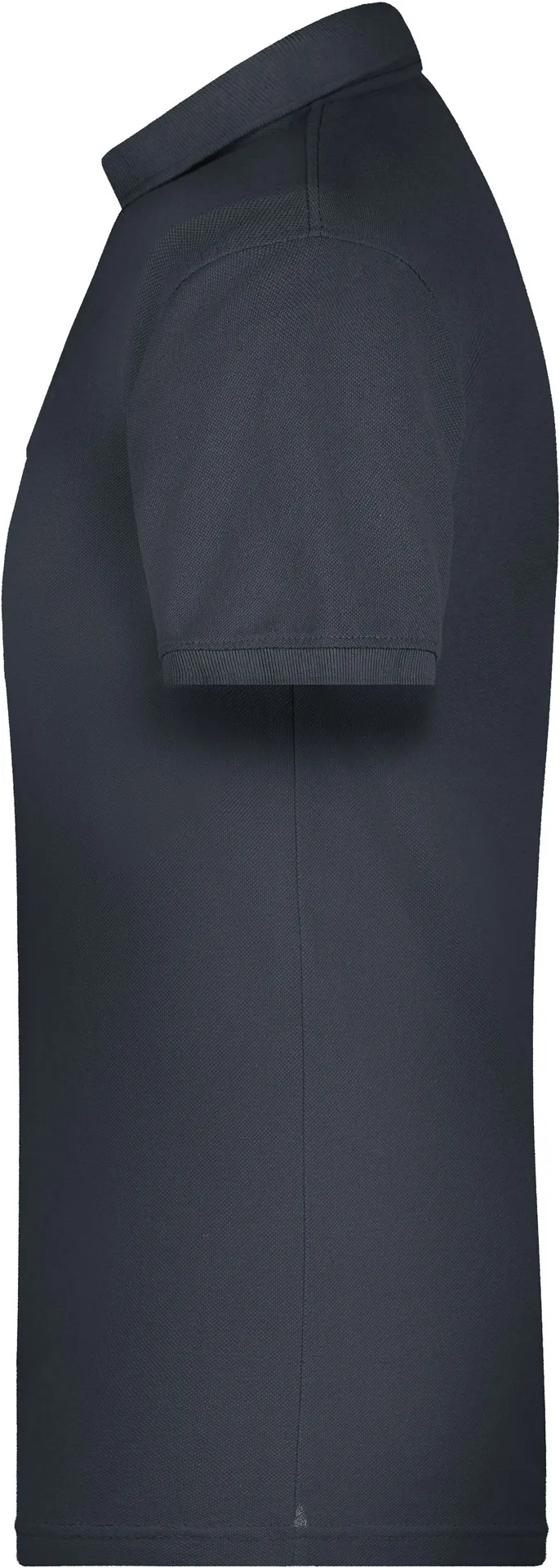 jn874-mens-bio-workwear-poloshirt-carbon-left-4 James & Nicholson Men's Bio Workwear Polo