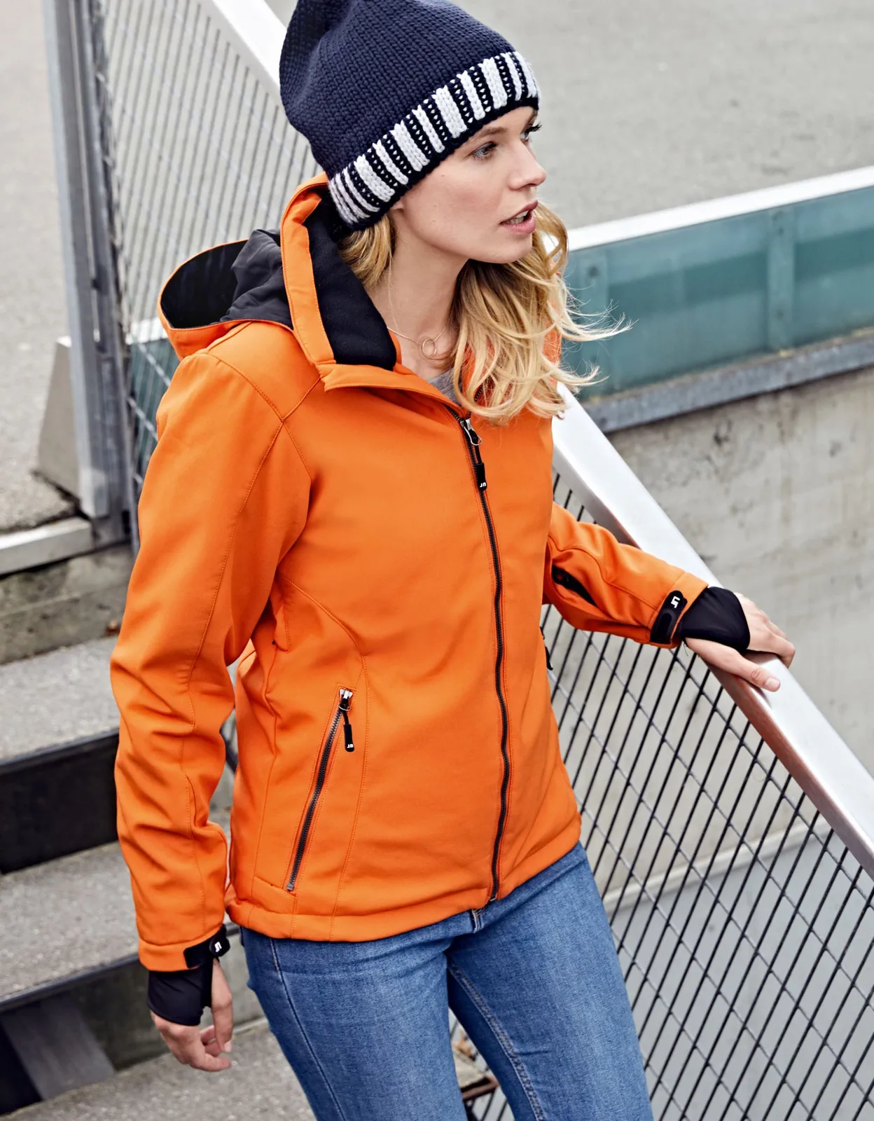 jn1053-ladies-wintersport-jacket-model-1 James & Nicholson Ladies Wintersport Jacket