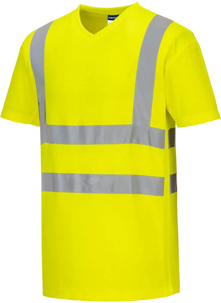 PORTWEST S179 Warnschutz Cotton Comfort T-Shirt mit MeshAir Einsatz kurzarm