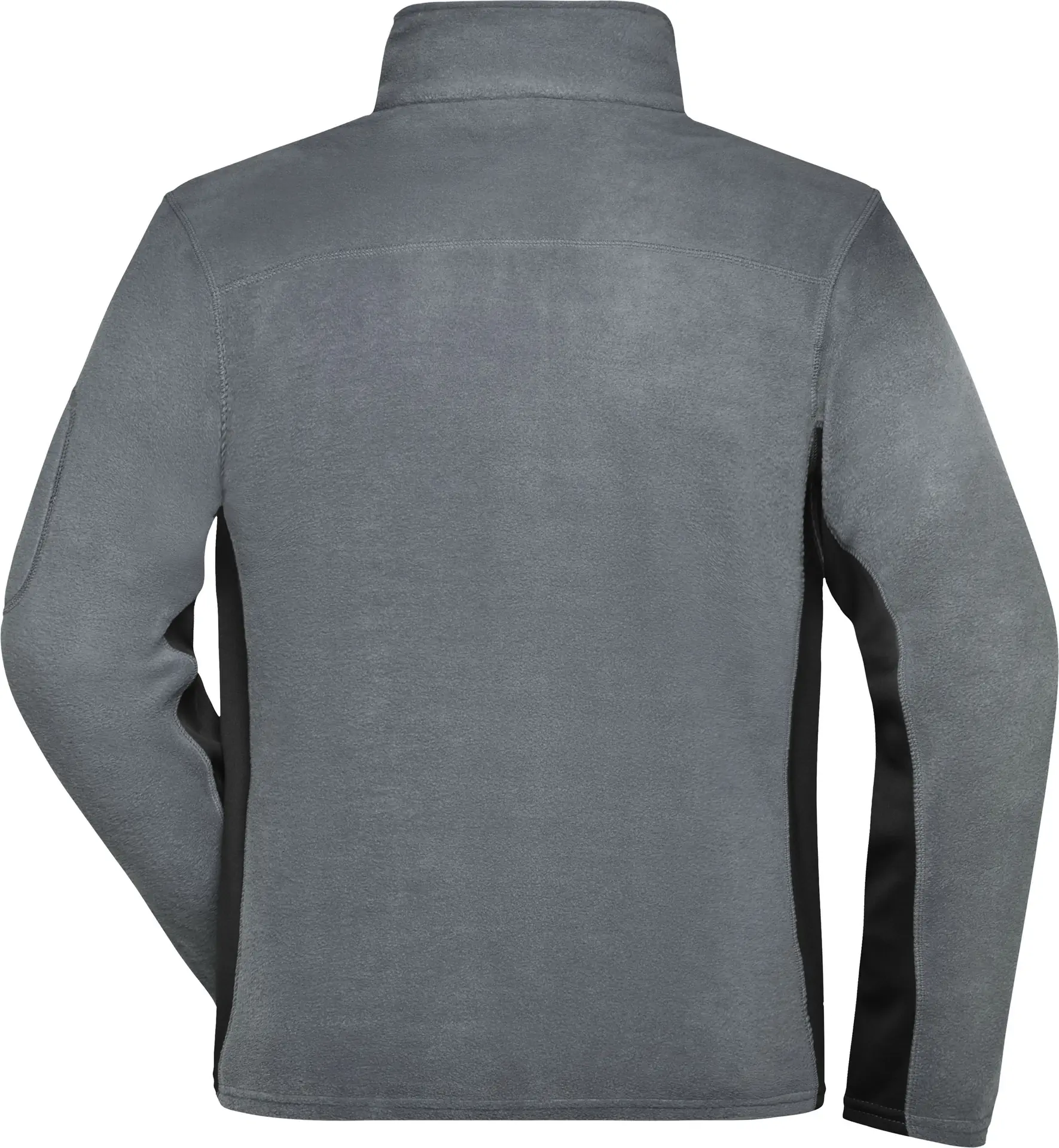 jn842-mens-workwear-fleece-jacket-carbon-black-back-5 James & Nicholson Men's Workwear Fleece Jacket -Strong-
