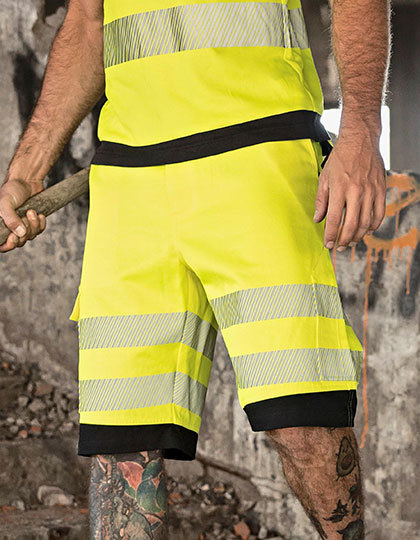 Korntex EOS Hi-Vis Workwear Shorts With Printing Areas