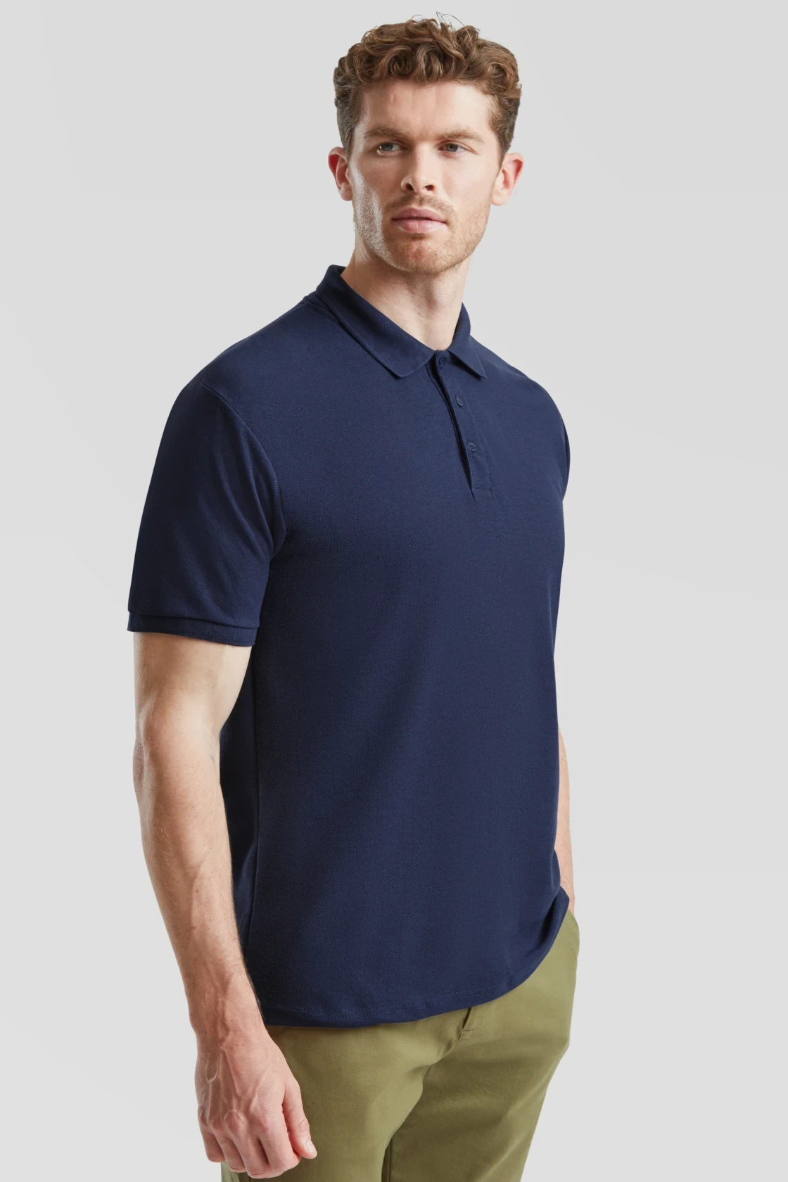 fruit-of-the-loom-63-204-0-heavy-poloshirt-65-35-navy-model-1 F.O.L. Heavy 65/35 Piqué Polo