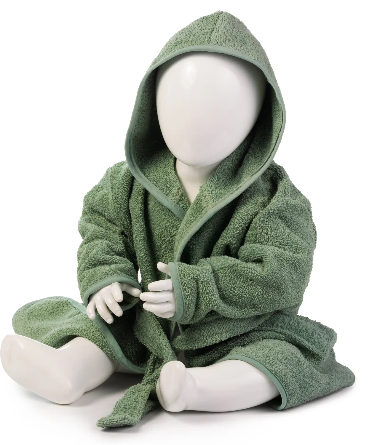 artg-ar022-babiezz-bathrobe-with-hood-oldgreen-front-1 ARTG Babiezz® Bathrobe With Hood
