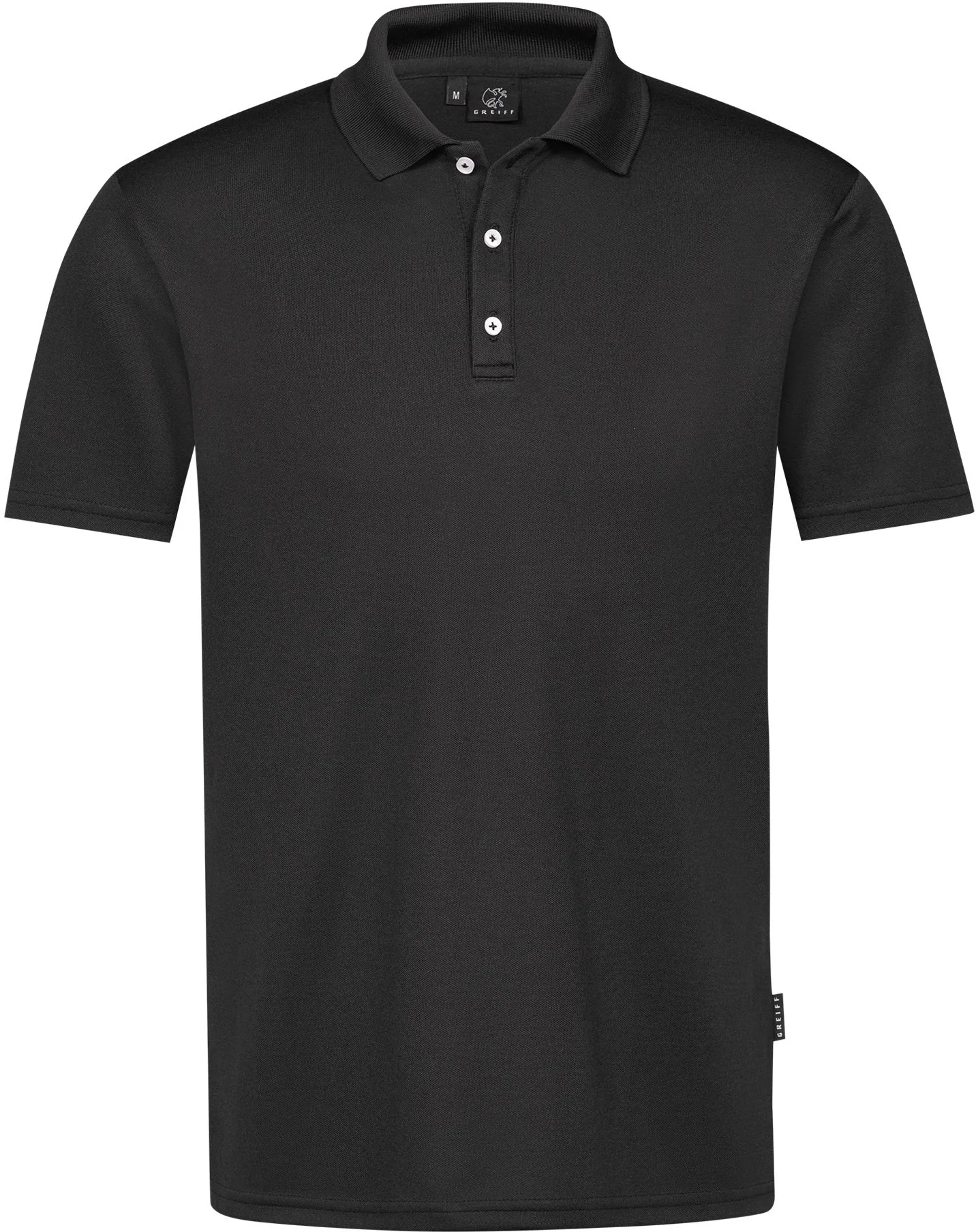 greiff-36000-herren-poloshirt_2145_schwarz-front-2 GREIFF Herren Poloshirt mit TENCEL™ Lyocellfasern
