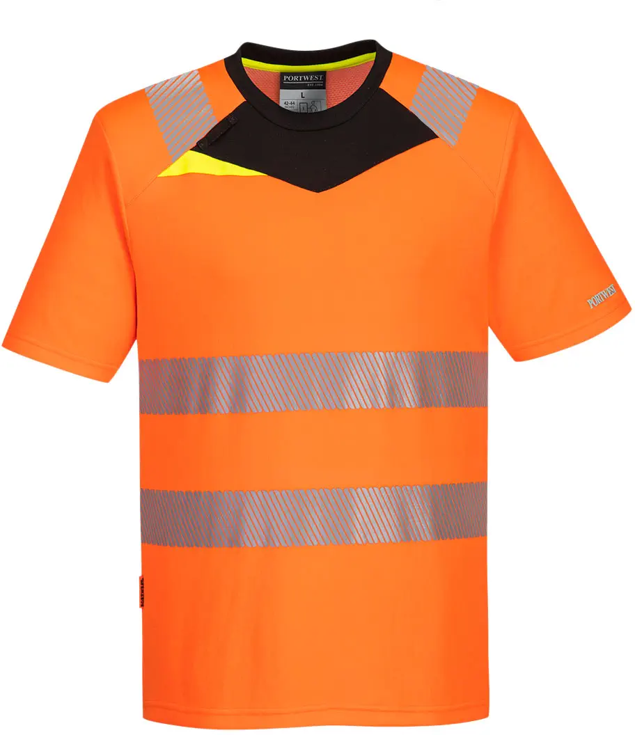 leuchtorange/schwarz