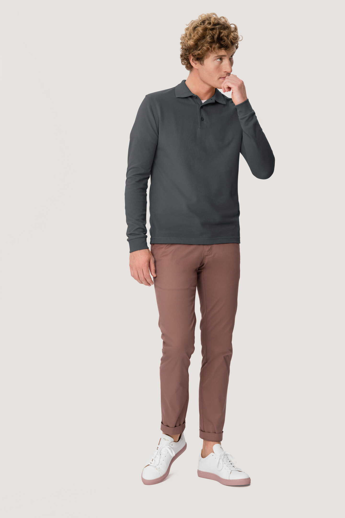 HAKRO Longsleeve-Poloshirt 815 Mikralinar®