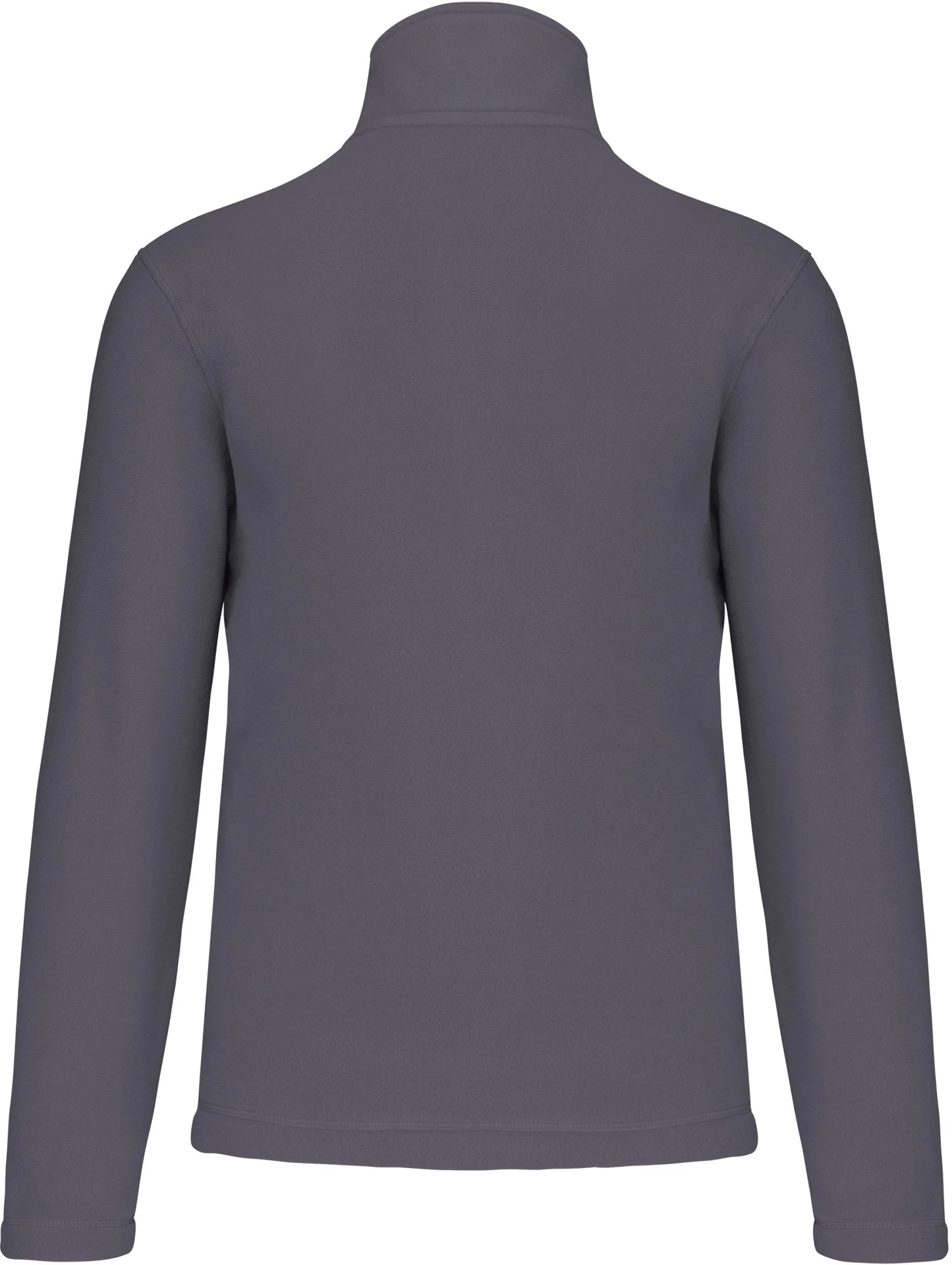 kariban-K912-microfleece-pullover-mit-viertel-zip-enzo-convoygrey-back-6 Kariban Microfleece Pullover mit 1/4 Zip "Enzo"