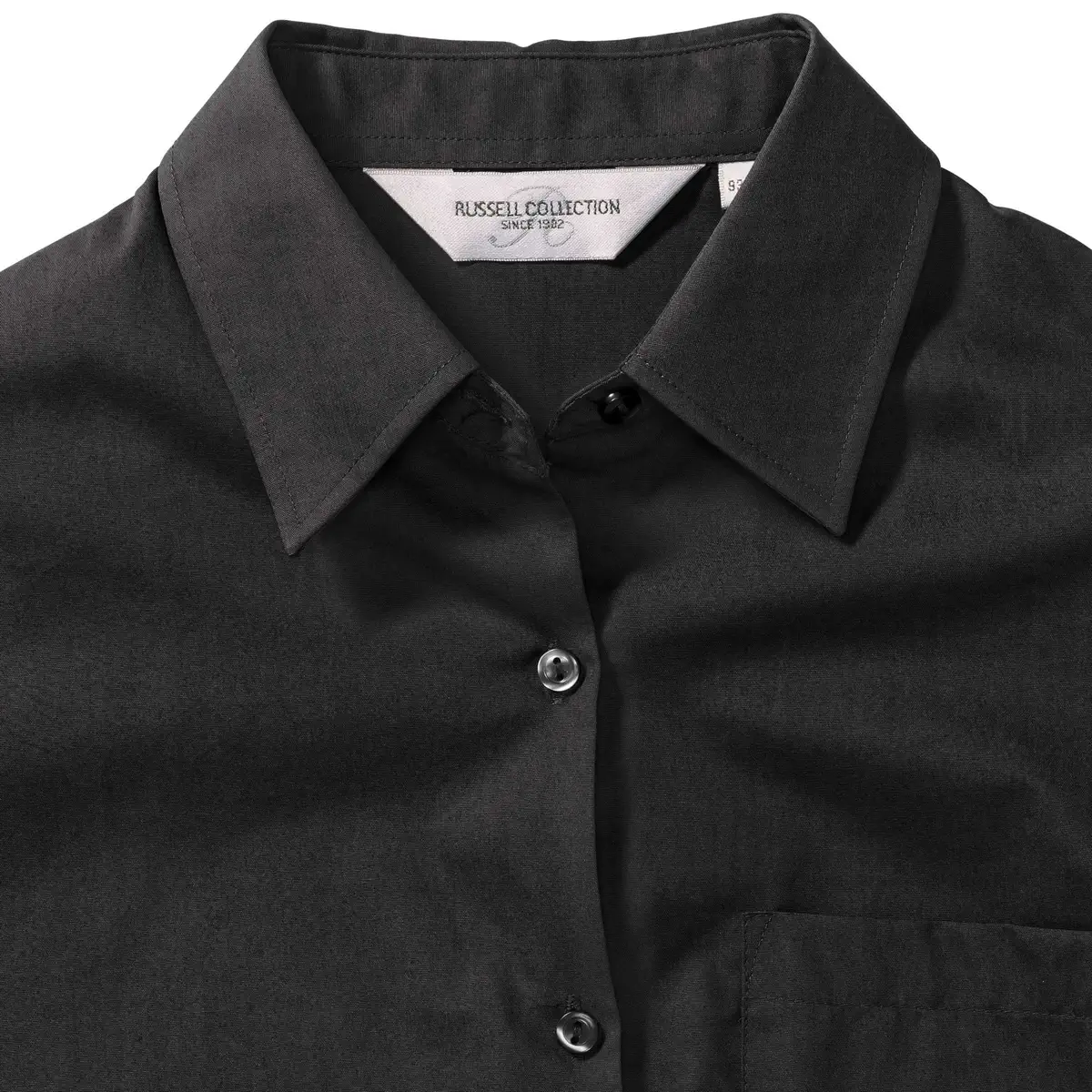 Russell Ladies Long Sleeve Pure Cotton Easy Care Poplin Shirt