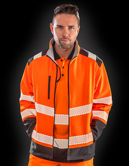 Result Printable Ripstop Safety Softshell Jacket Result Printable Ripstop Safety Softshell Jacket