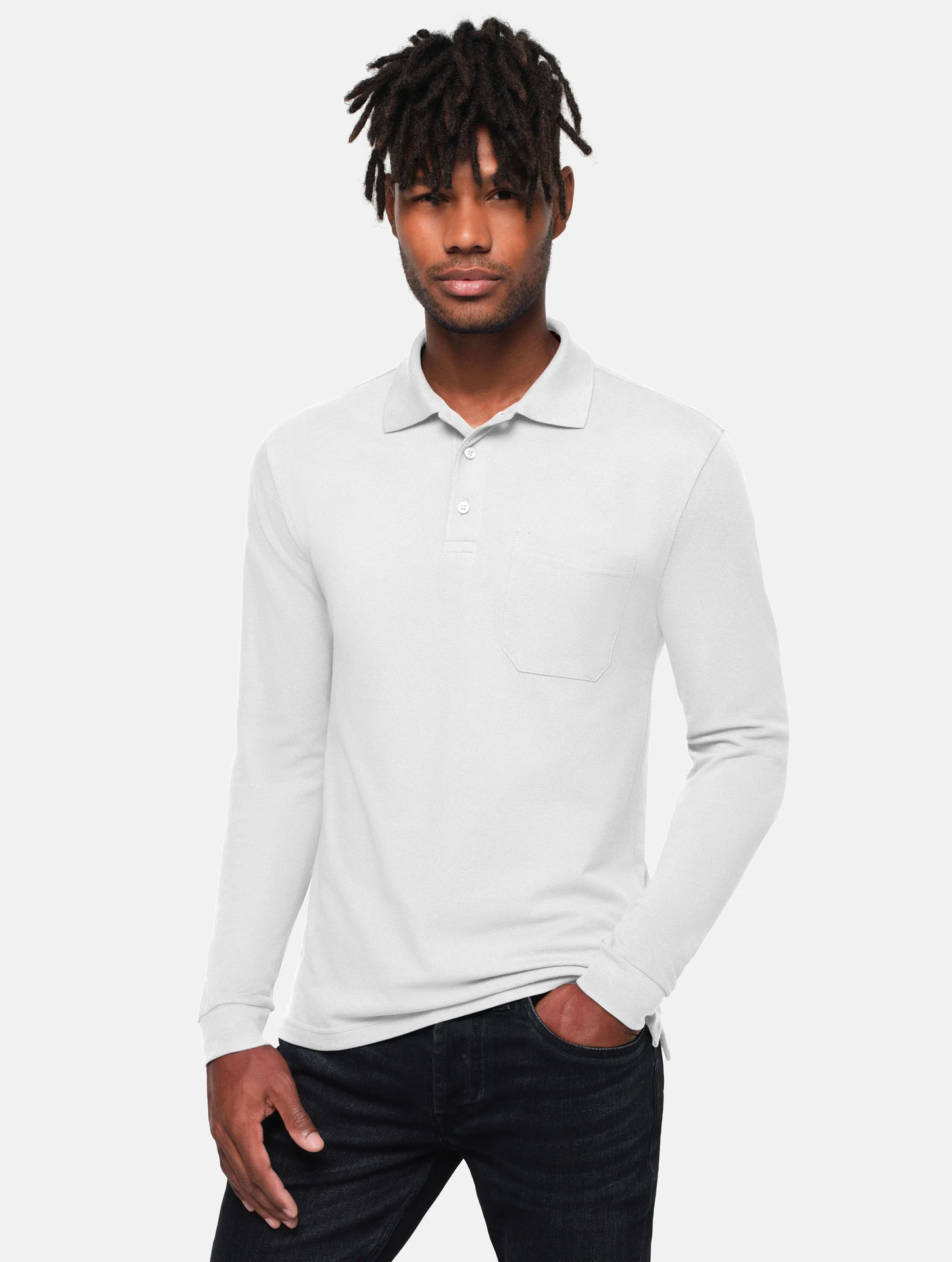 HAKRO Pocket-Longsleeve-Polo 817 MIKRALINAR® ECO