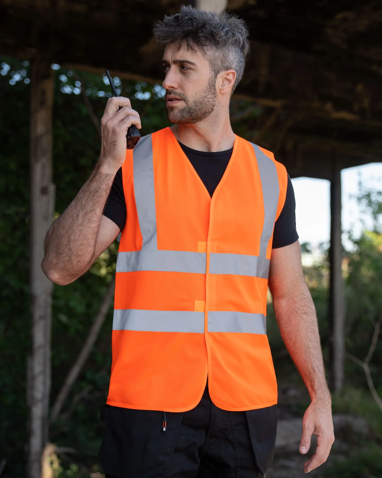 korntex-kxcvr-comfort-safety-vest-minden-co2-neutral-signalorange-model-0 Korntex Warnweste Comfort-Fit Minden