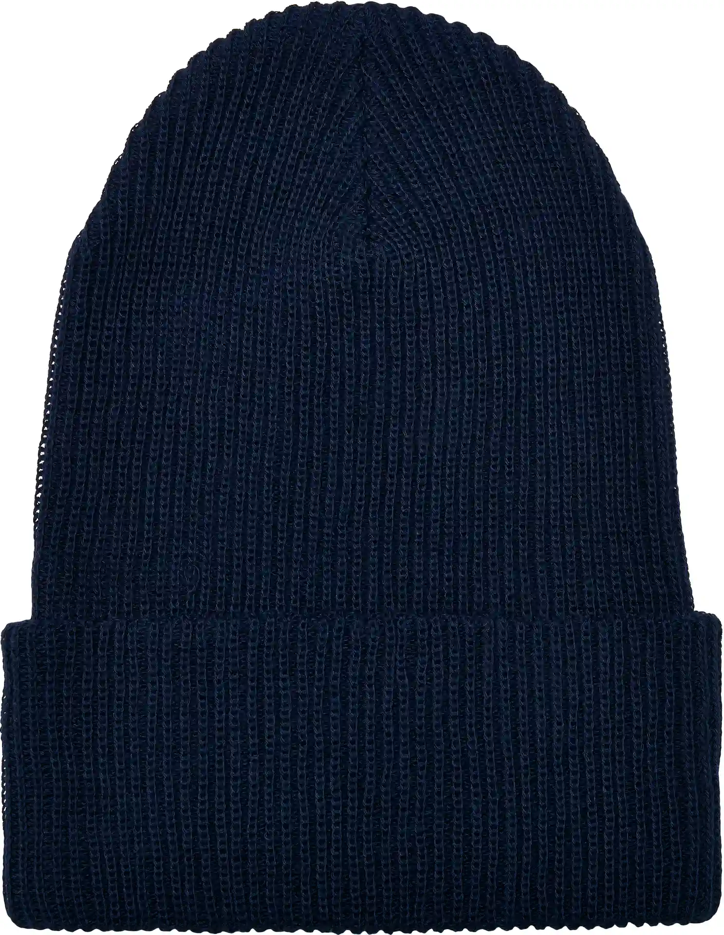 flexfit-1504ry-recycled-yarn-ribbed-knit-beanie-navy-front-1 FLEXFIT Recycled Yarn Ribbed Knit Beanie