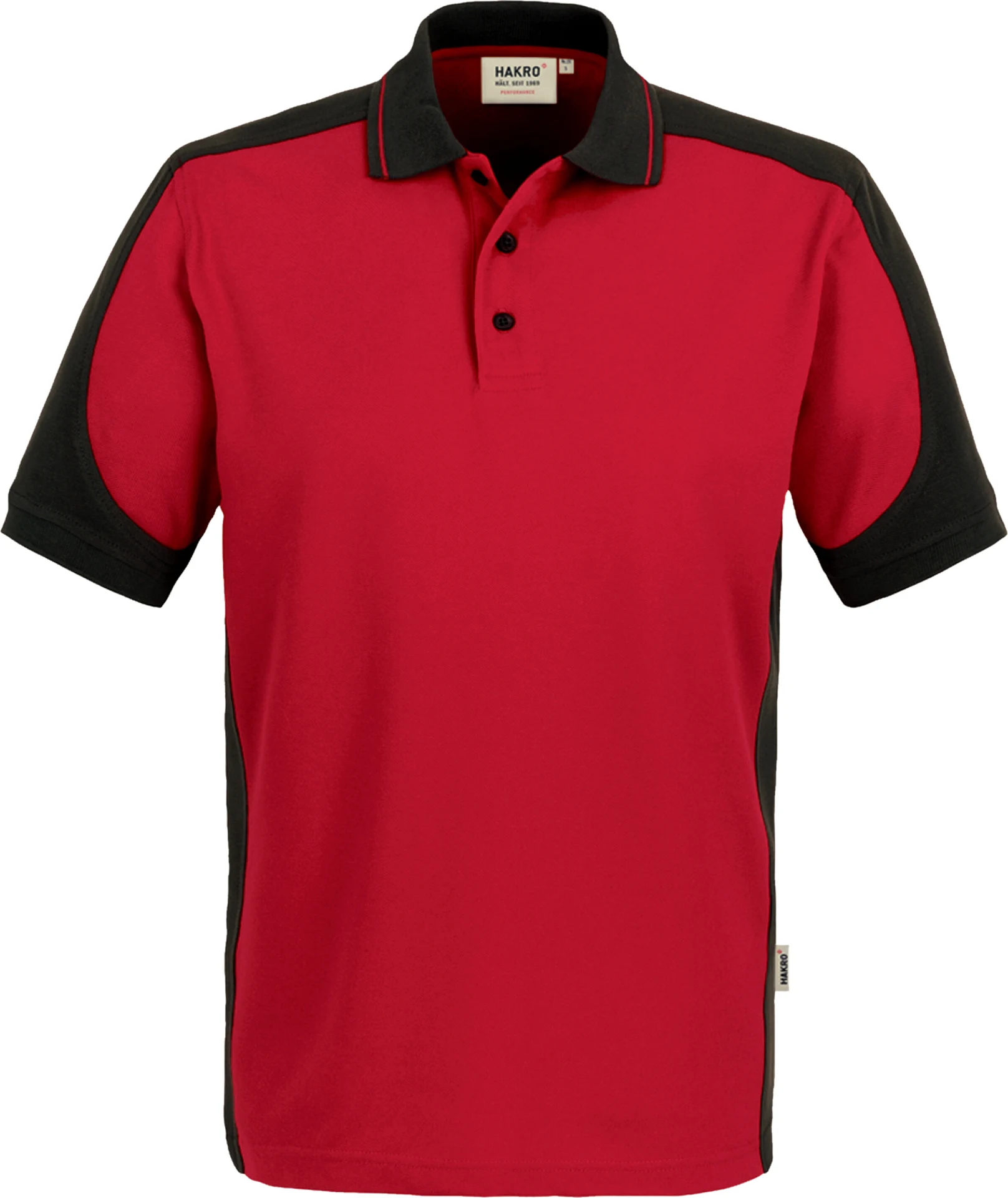 hakro-839-poloshirt-contrast-mikralinar-rot-anthrazit-front-1 HAKRO Poloshirt-Contrast 839 Mikralinar®