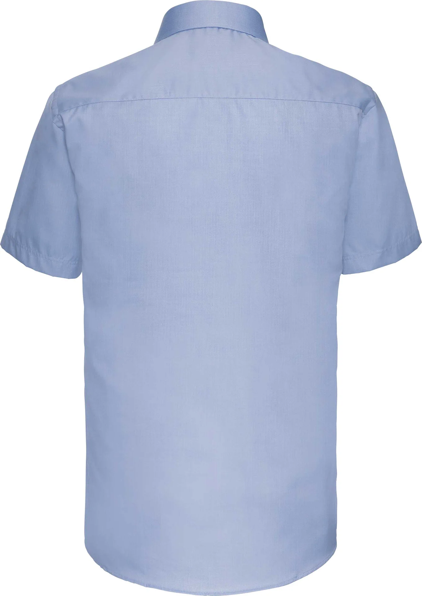 russell-r963m-mens-short-sleeve-herringbone-shirt-lightblue-back-4 Russell Men's Short Sleeve Herringbone Shirt