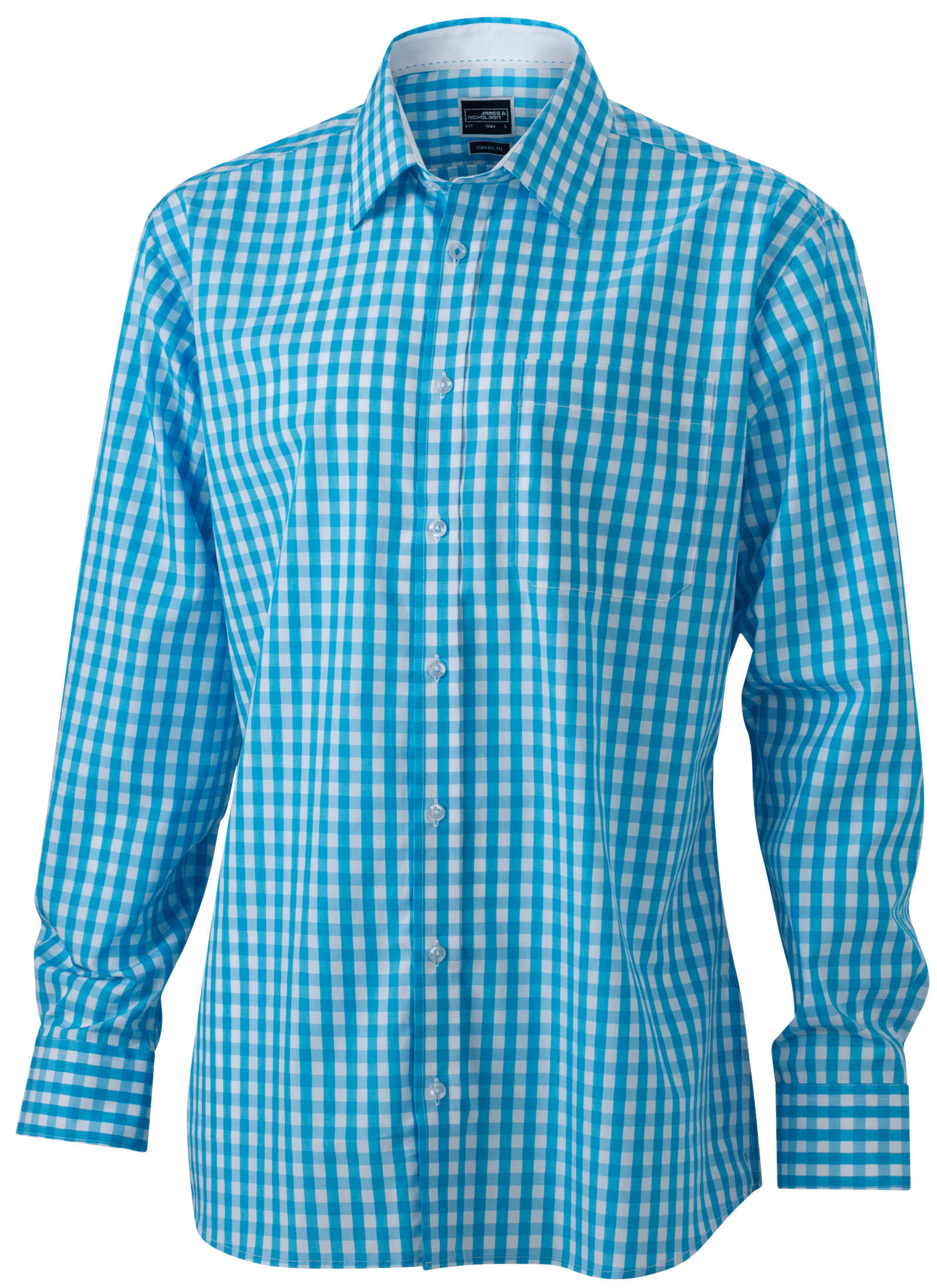 James & Nicholson Men's Checked Shirt James & Nicholson Men's Checked Shirt