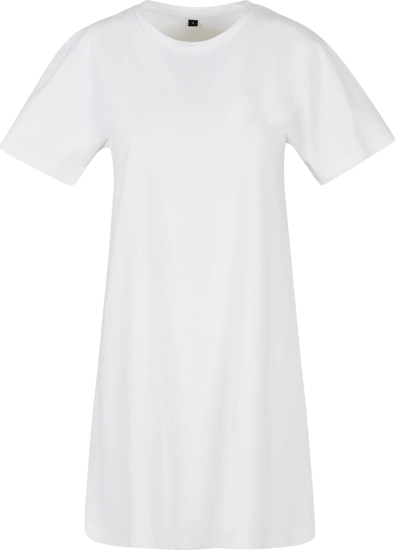 BYB-BY214-ladies-t-shirt-dress-white-front-4 Build Your Brand Ladies Tee Dress