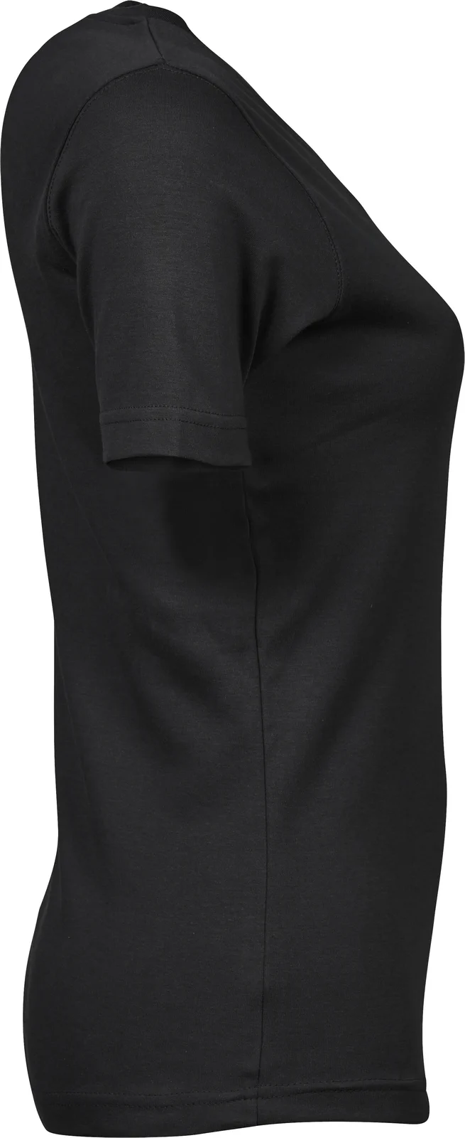 tee-jays-580-womens-interlock-t-shirt-black-right-4 Tee Jays Women's Interlock Tee
