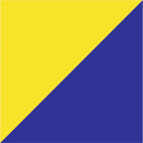 leuchtgelb/kornblau