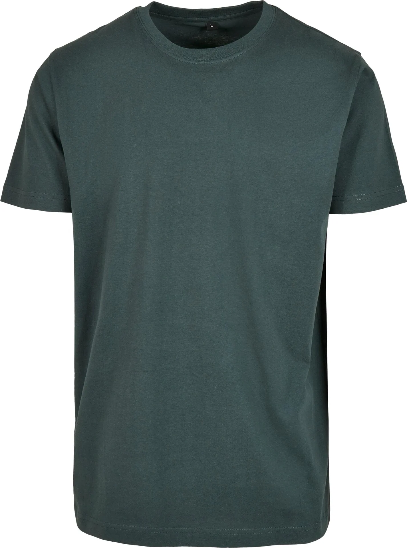 BYB-BY004-t-shirt-round-neck-bottlegreen-front-4 Build Your Brand T-Shirt Round Neck