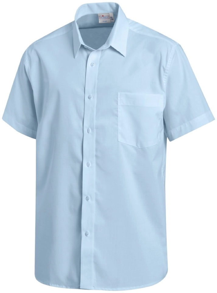 leiber-12-1238-hemd-kurzarm-hellblau-front-3 Leiber Herrenhemd kurzarm 12/1238