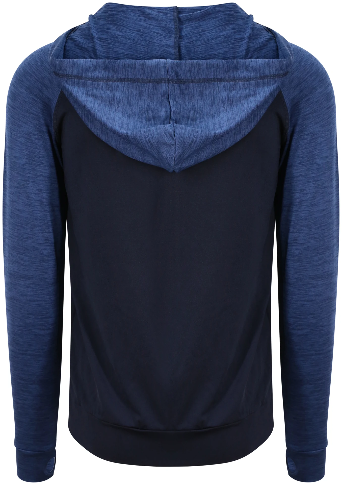 justcool-jc057-mens-cool-contrast-zoodie-navy-navymelange-back-3 Just Cool Men's Cool Contrast Zoodie