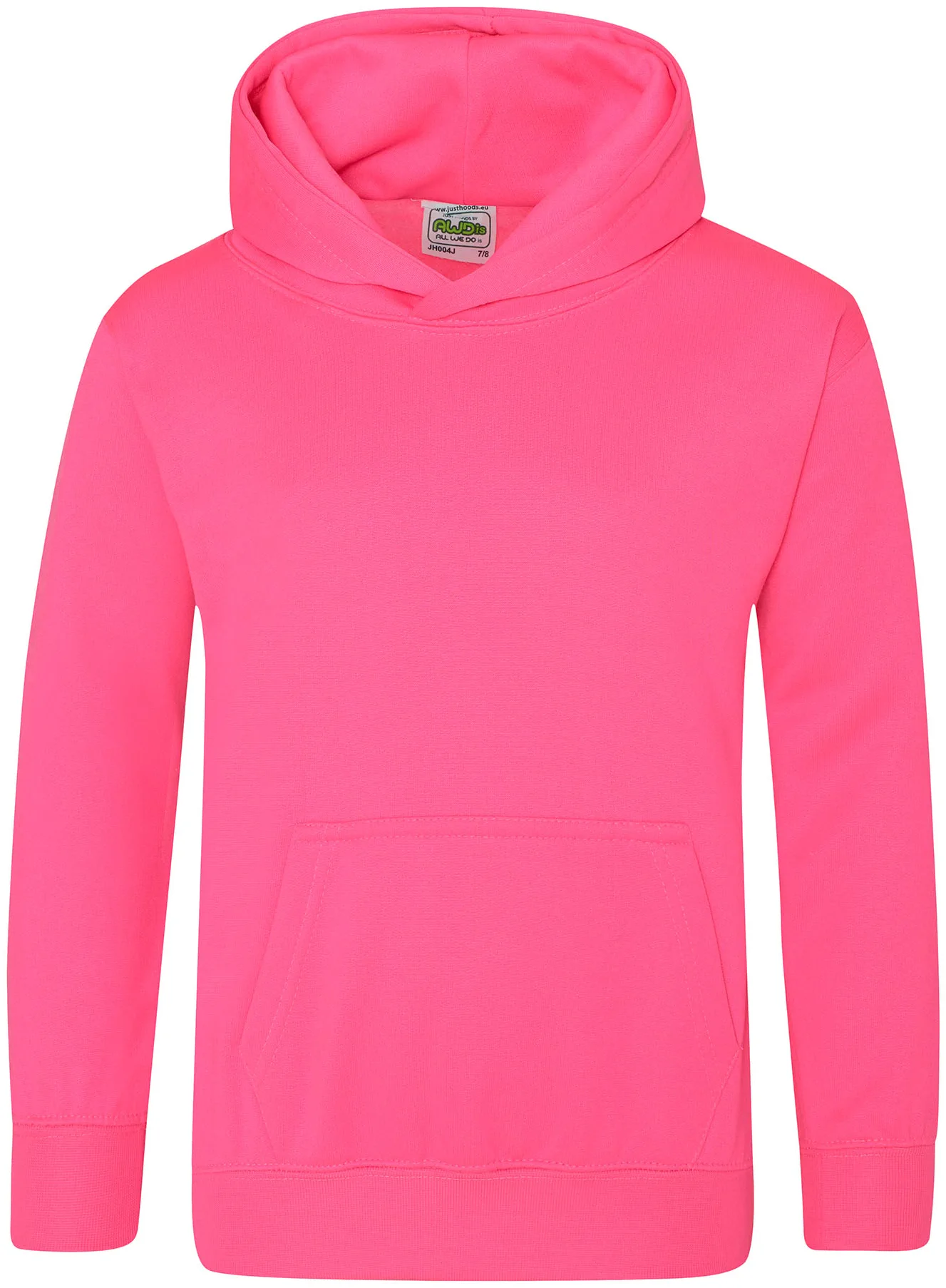 justhoods-jh004j-kids-electric-hoodie-electricpink-front-1 Just Hoods Kids Electric Hoodie