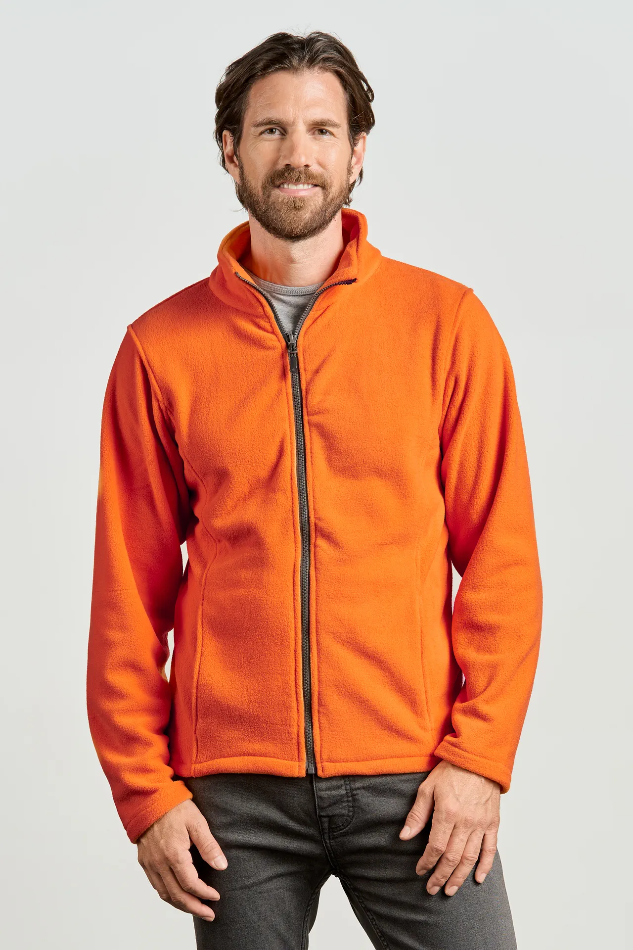 promodoro-7910-mens-fleece-jacket-orange-model-0 Promodoro Men´s Fleece Jacket C+