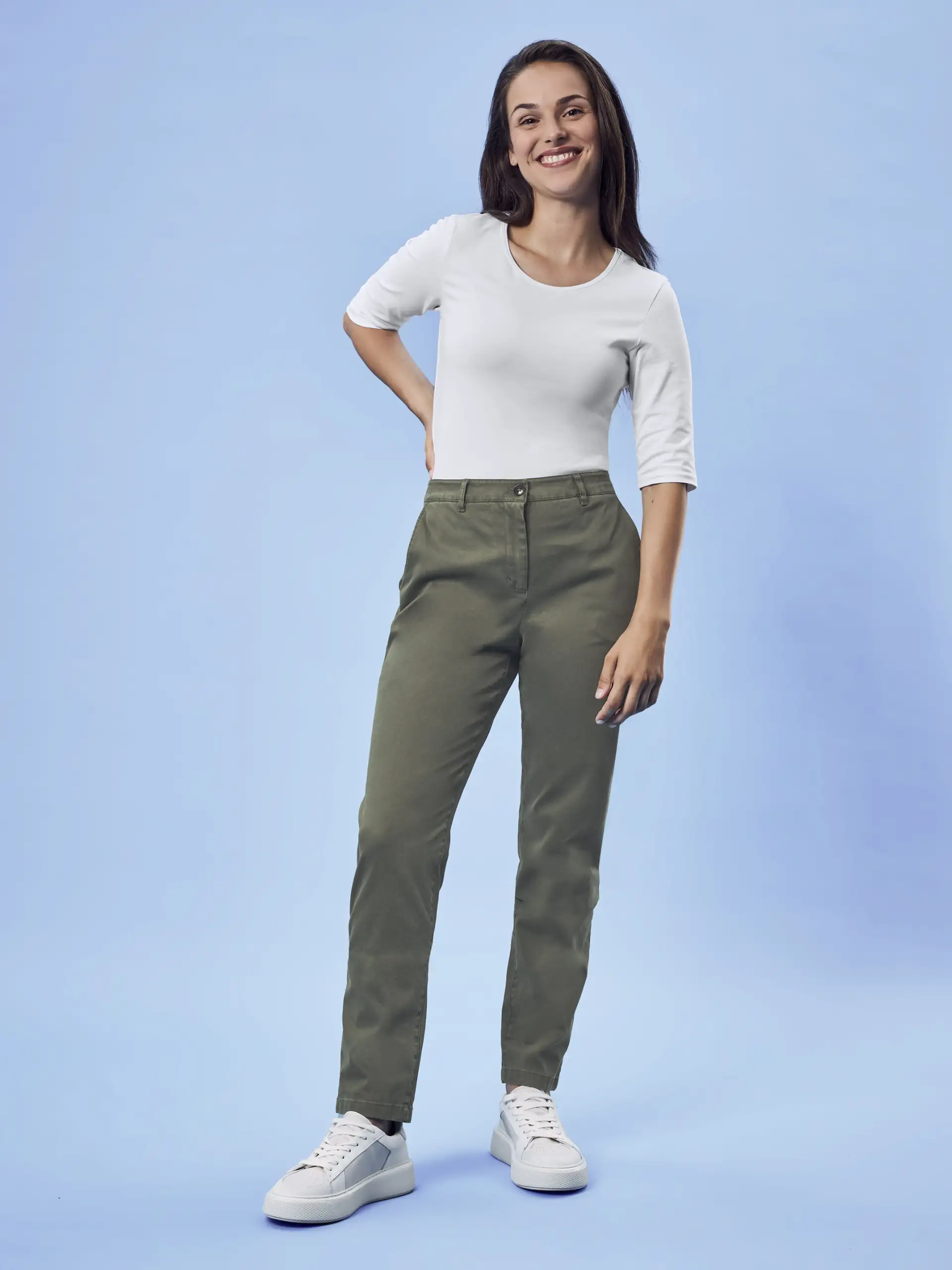 GREIFF Damen Chino CASUAL Regular Fit