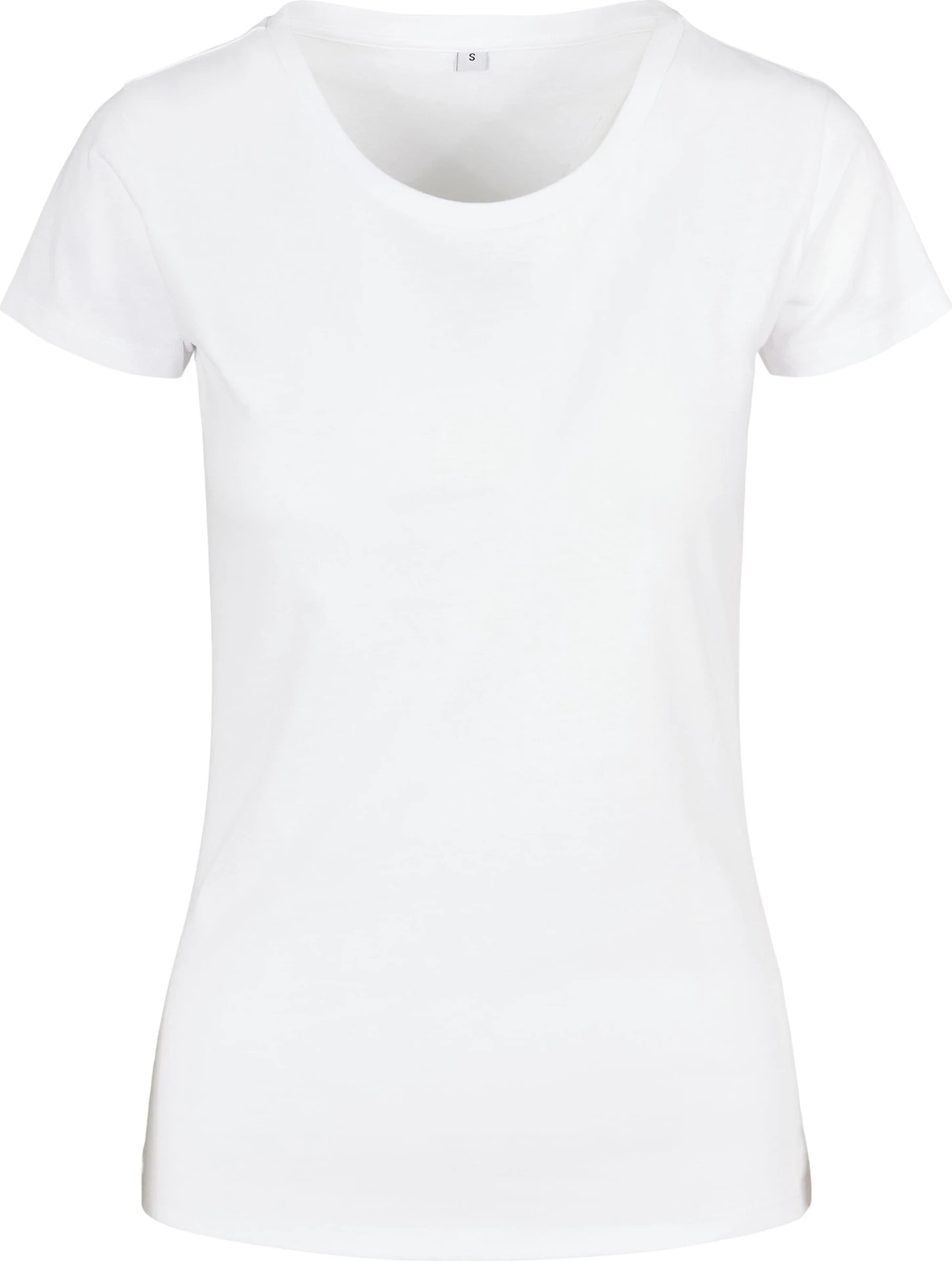 BYB-BB012-ladies-basic-t-shirt-white-front-4 Build Your Brand Ladies Basic Tee